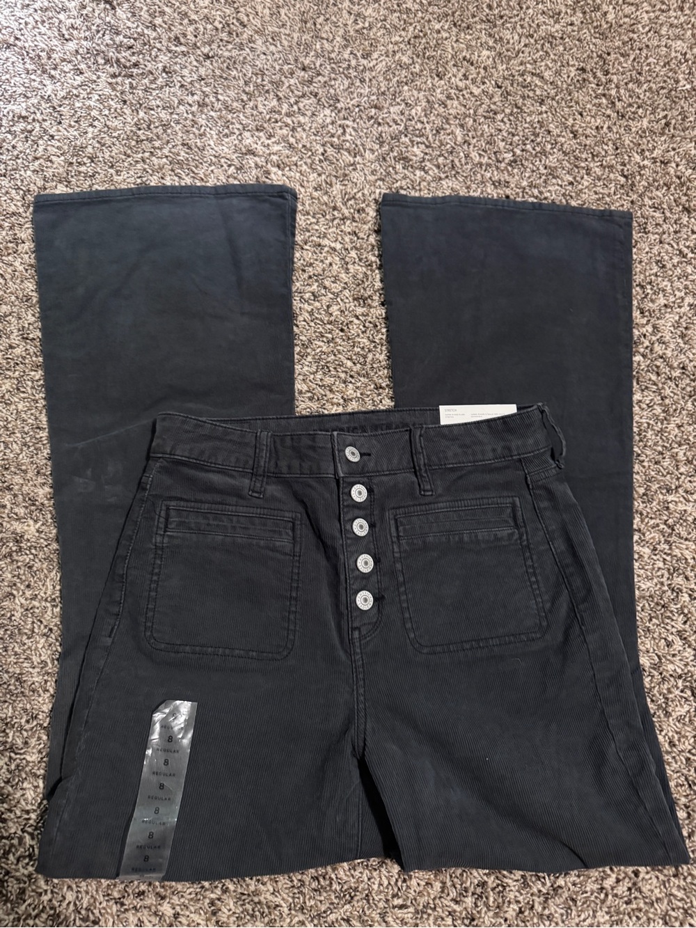 American Eagle Women’s High-Rise Corduroy Button Fly Jeans